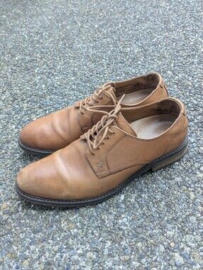 Vionic Graham Brown Leather Dress Shoes